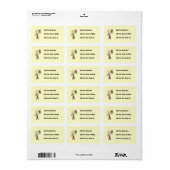 Chef Met Verjaardagstaart Etiket (Full Sheet)
