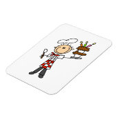 Chef Met Verjaardagstaart Magneet (Linkerzijde)