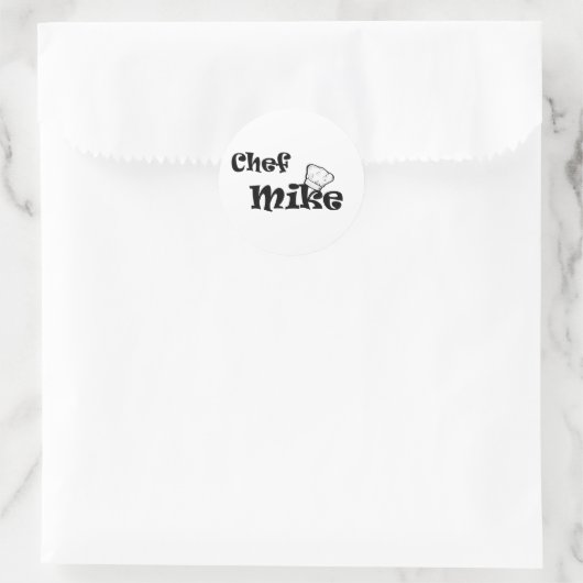 Chef Mike Ronde Sticker (Tas)