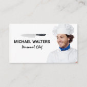 Chef Model | Mes en Bestek Visitekaartje (Voorkant)