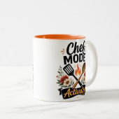 Chef Modus Activeringsmok Tweekleurige Koffiemok (Voorkant rechts)