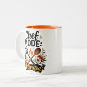 Chef Modus Activeringsmok Tweekleurige Koffiemok (Voorkant links)