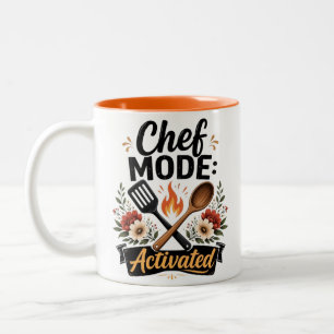 Chef Modus Activeringsmok Tweekleurige Koffiemok