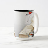 Chef-Mok Tweekleurige Koffiemok (Voorkant rechts)