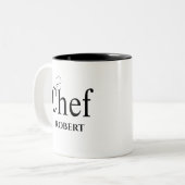 Chef-Mok Tweekleurige Koffiemok (Voorkant links)