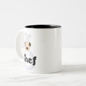 Chef-Mok Tweekleurige Koffiemok (Voorkant links)