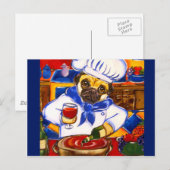 Chef Mops Briefkaart (Voorkant / Achterkant)