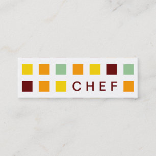 CHEF (moskeesvierkantjes) Mini Visitekaartje