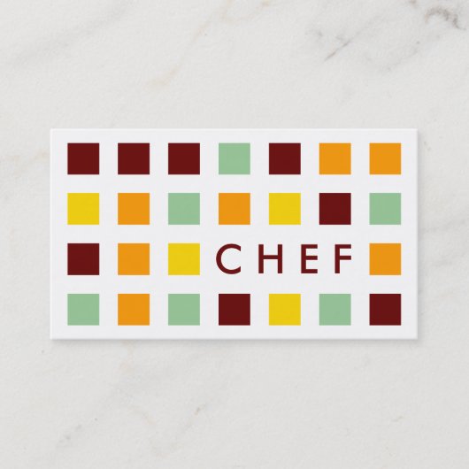 CHEF (moskeesvierkantjes) Visitekaartje (Voorkant)