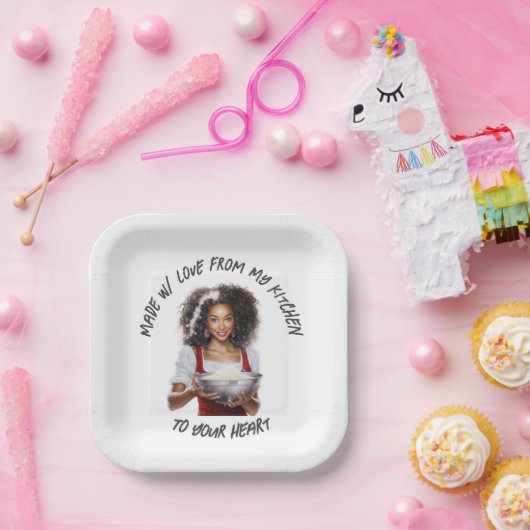 Chef Mrs Clause - Borden Papieren Bordje (Feest)