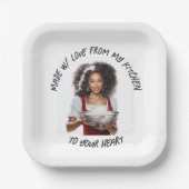 Chef Mrs Clause - Borden Papieren Bordje (Voorkant)