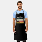 Chef naam Father Day Grill Master Man Myth Legend Schort (Gedragen)