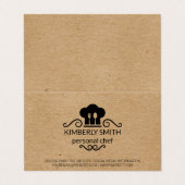 Chef | Natuurlijke Visitekaartje (Buitenkant ongevouwen)