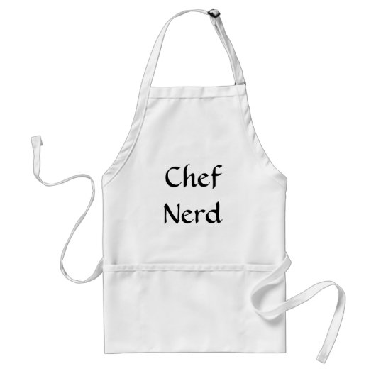Chef Nerd apron Standaard Schort (Voorkant)