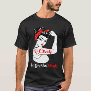 Chef niet voor de zwakke culinaire chef t-shirt