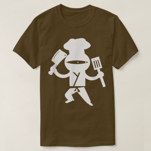 Chef Ninja Kitchen Restaurant Baking Cooking Lover T-shirt (Design voorkant)