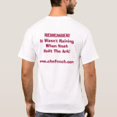 chef noah, WWW.CHEFNOAH.COM T-shirt (Achterkant)
