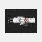 Chef Nutcracker Cook Hat Xmas  Fleece Deken (Voorkant (Horizontaal))