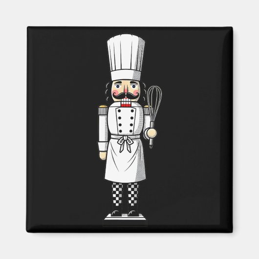 Chef Nutcracker Cook Hat Xmas  Magneet (Voorkant)