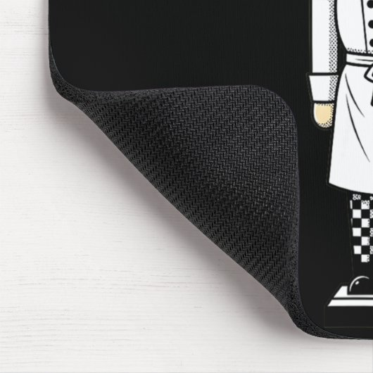 Chef Nutcracker Cook Hat Xmas  Muismat (Hoek)