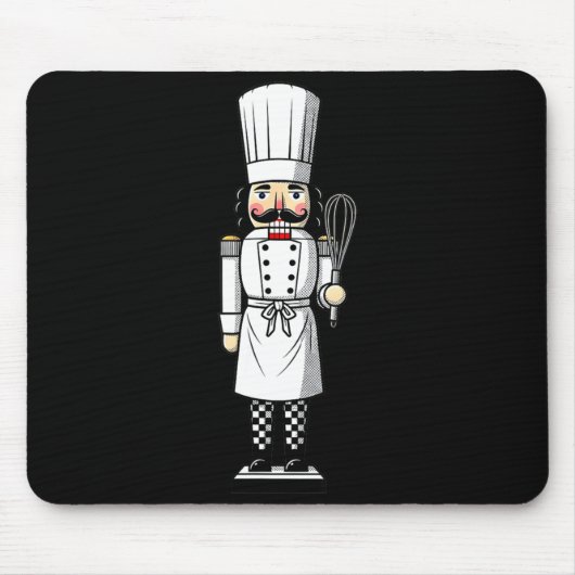 Chef Nutcracker Cook Hat Xmas  Muismat (Voorkant)