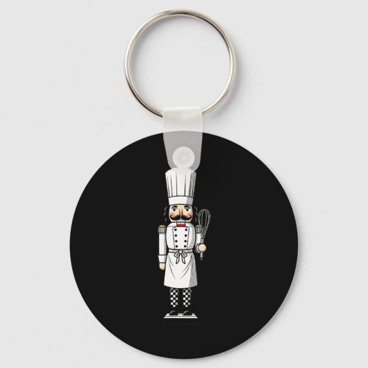 Chef Nutcracker Cook Hat Xmas  Sleutelhanger (Voorkant)