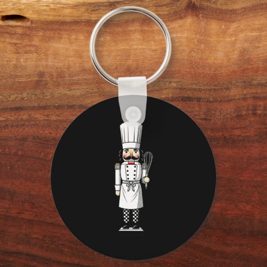 Chef Nutcracker Cook Hat Xmas  Sleutelhanger (Voorkant)