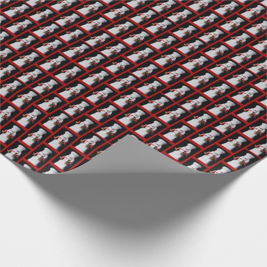 Chef Nutcracker Pattern Cadeaupapier (Hoek)