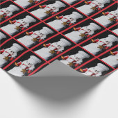 Chef Nutcracker Pattern Cadeaupapier (Hoek)