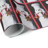 Chef Nutcracker Pattern Cadeaupapier (Rol Hoek)