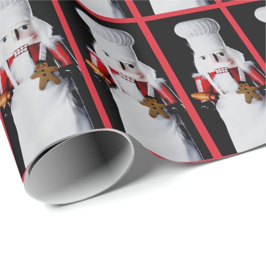 Chef Nutcracker Pattern Cadeaupapier (Rol Hoek)
