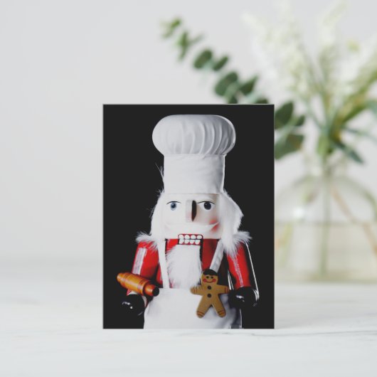 Chef Nutkraker Briefkaart (Staand voorkant)
