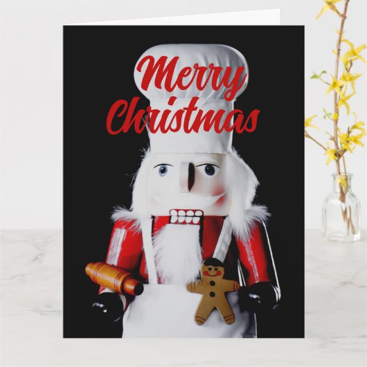 Chef Nutkraker Kaart (Gele Bloem)