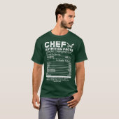 Chef Nutrition Facts Cool Chef T-shirt Gift for (Voorkant volledig)