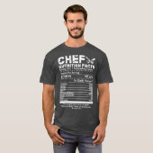 Chef Nutrition Facts Cool Chef T-shirt Gift for (Voorkant volledig)