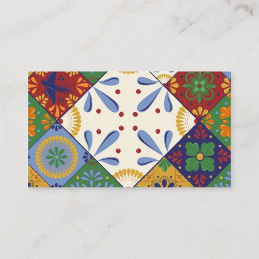 Chef of Catering of Restaurant Mooie Tegel Visitekaartje (Achterkant)