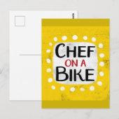 Chef op een Briefkaart (Voorkant / Achterkant)