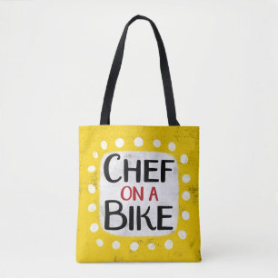 Chef op een Canvas tas
