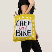 Chef op een Canvas tas (Dichtbij)