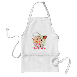 Chef op het werk standaard schort