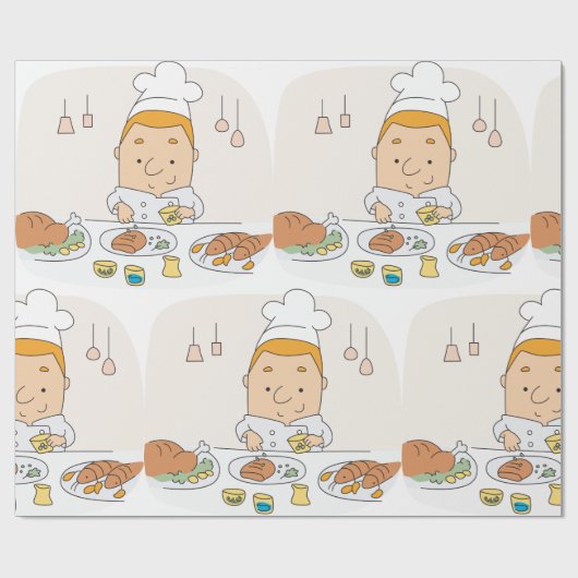 Chef-op-werkpapier Cadeaupapier (Vlak)