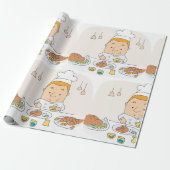 Chef-op-werkpapier Cadeaupapier (Uitgerold)