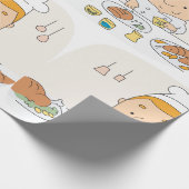 Chef-op-werkpapier Cadeaupapier (Hoek)