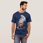 Chef Opossum cute possum in a Chef hat T-shirt (Voorkant volledig)