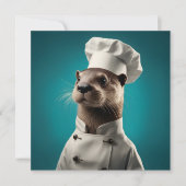 Chef Otter Feestdagenkaart (Voorkant)