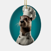 Chef Otter Keramisch Ornament (Rechts)