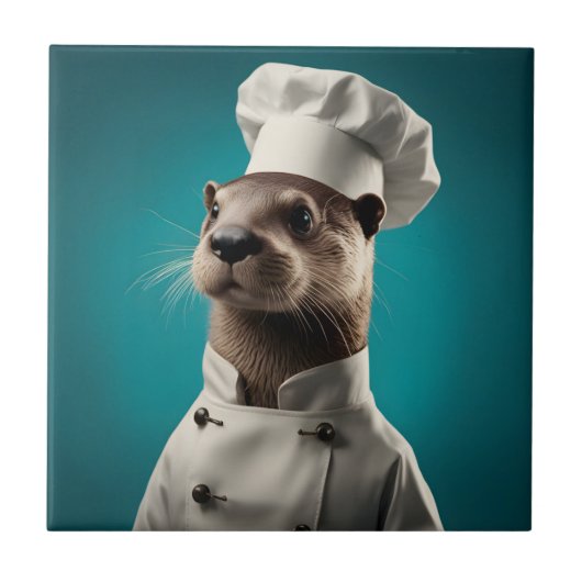 Chef Otter Tegeltje (Voorkant)