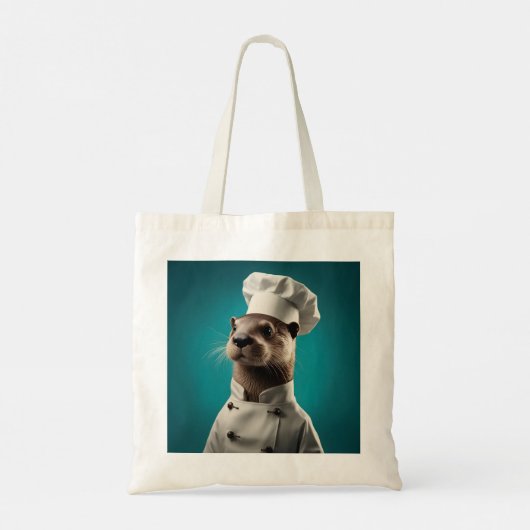 Chef Otter Tote Bag (Achterkant)