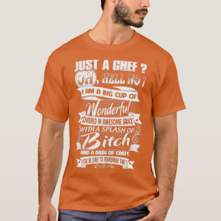 Chef pastry chef chef chef-schedel en knuppelkooi t-shirt