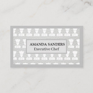 Chef Pattern Leer Whisk Visitekaartje